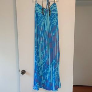 XL Maxi Dress, blue/purple